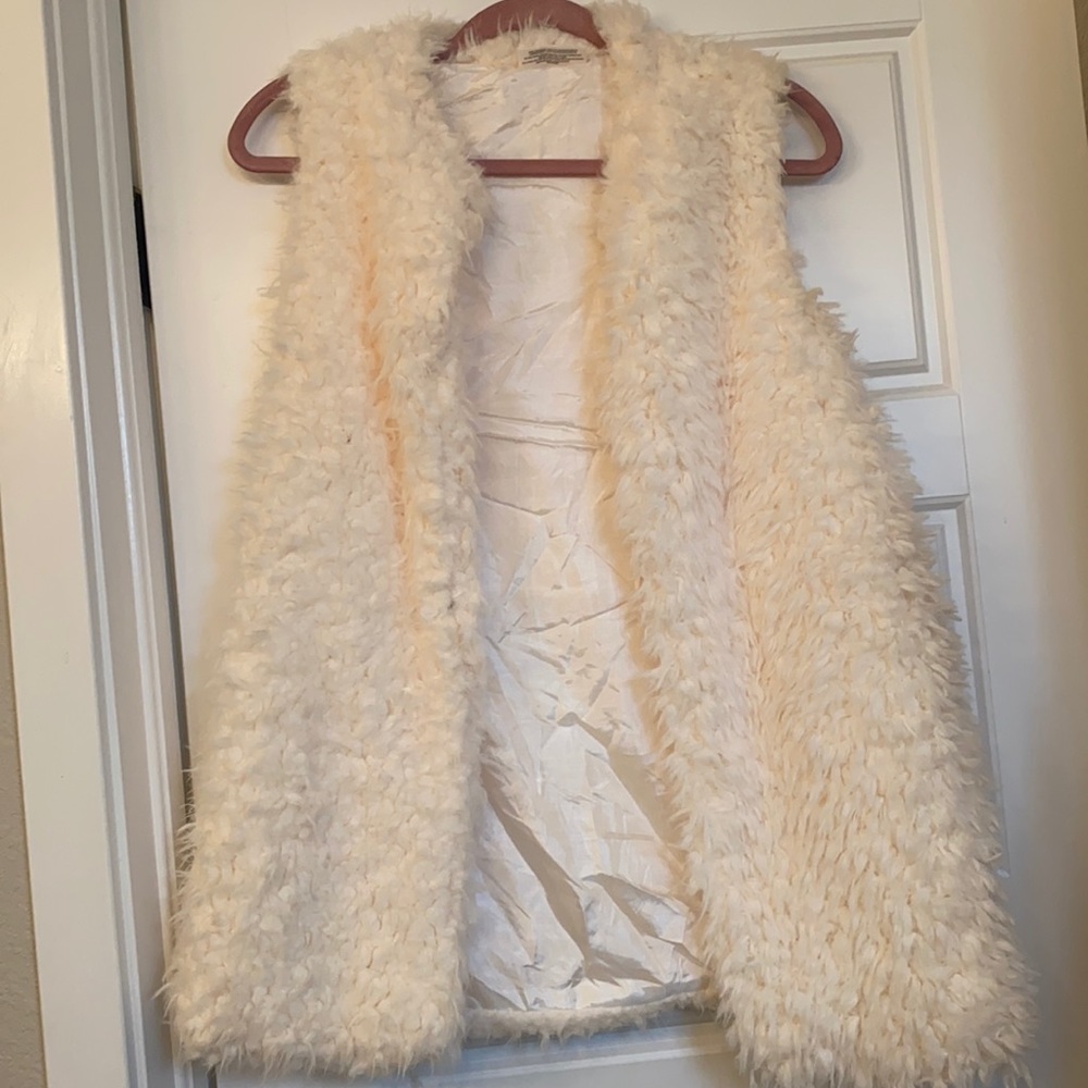 Fluffy Teddy Vest Jacket